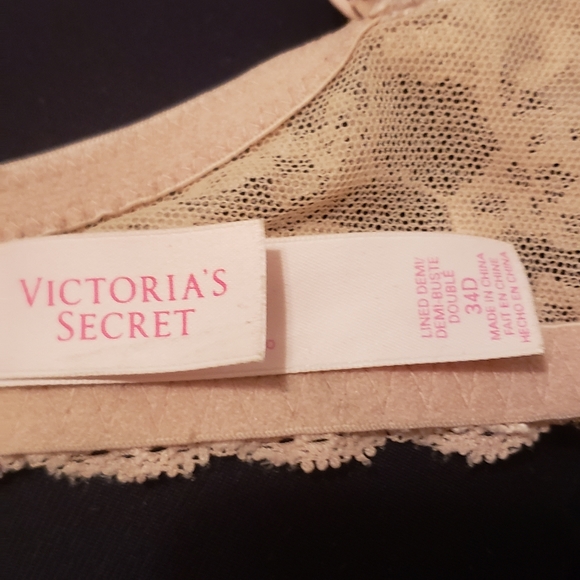 Victoria'S Secret lace bra cream color size 34D - Picture 8 of 12